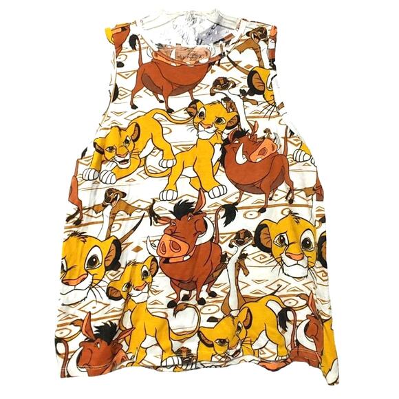 Disney The Lion King Simba Nala Timon Pumbaa Tank Top Multicolor Womens Plus 2XL - Picture 1 of 5